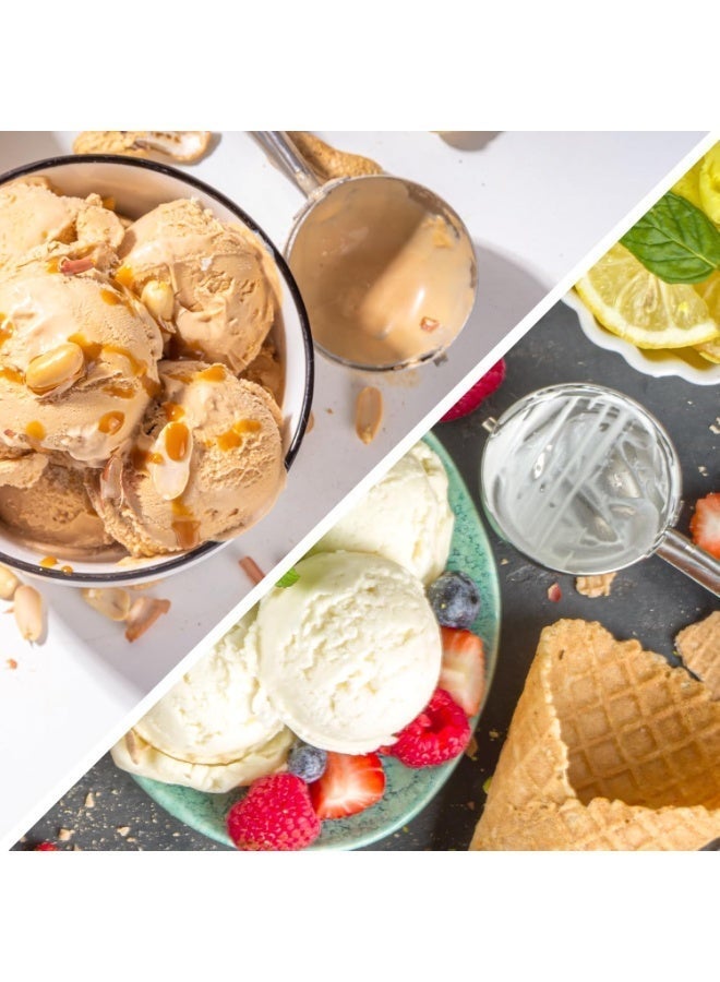 ChicAbode Cookie Scoop, Ice Cream Scoop, 2 Tbsp/ 30ml/ 1oz, 18/8 Stainless Steel Cookie Scoops for Baking, Ice Cream Scooper with Trigger Release, Cookie Dough Scoop with Comfortable Grip - Image 5